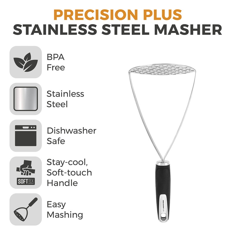 Tower T832191 Precision Plus Masher with Softtex Handle and Hanging