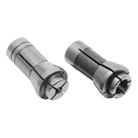 Murtenze 4 Pack Die Grinder Collet, Grinding Machine Clamping Collet Adapter 1/4" and 1/8" Arbors Shanks, 2 Pack 3mm and 2 Pack 6mm Die Grinder Collet.