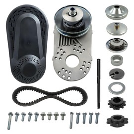GYMMEDS 30 Series Torque Converter 3/4" Bore Fit for Predator 212cc Engine CVT Clutch 10T #40/41/420 & 12T #35 Chain Replacement Go Kart Mini Bike Manco Comet TAV2 30-75 Drive Belt Pulley Parts Kit.