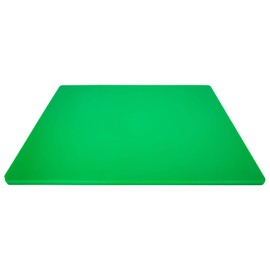 Professional Extra Large 24 x 18 Green Cutting Board, 1/2" Thick HDPE for Commercial Restaurant Kitchens, Color Coded for Vegetables, Salad, Fruit - NSF Stamped