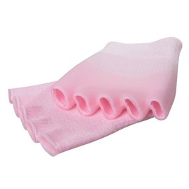 Jagraj Gel Lined Compression Toe Separating Socks Toe Spacer Separator Stretcher (Pink - 1 Pair, Small/Medium : Men's sizes 5-9 & Women's 6-9.5)