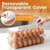 Utopia Home Egg Container With Lid and Handle for Refrigerator