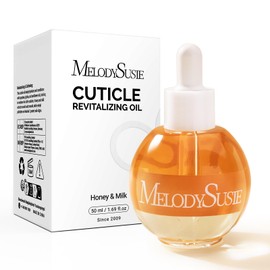 MelodySusie 50ml Honey Milk Cuticle Oil with Olive, Jojoba, Grape Seed& Sunflower Seed - Nourishing & Strengthening Treatment for Dry, Brittle Nails & Cuticles