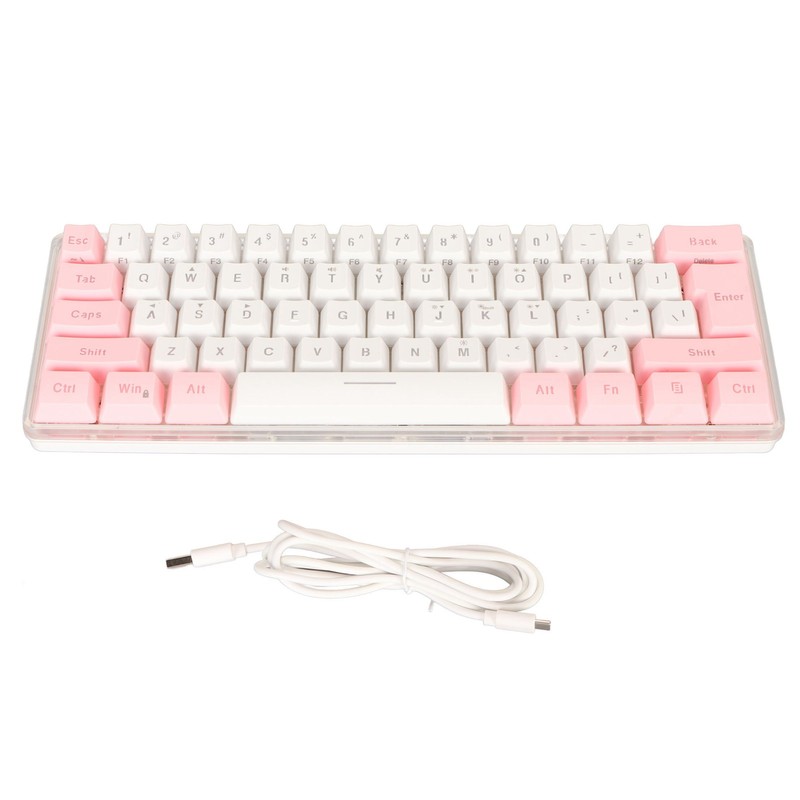 60% Wired Gaming Keyboard RGB Mini Keyboard Imitated Mechanical Technique