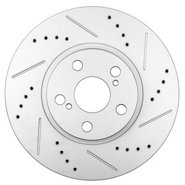 Brake Pads and Rotors Kit Front and Rear, LSAILON - Front 275mm Vented Rear 269mm Solid Drilled & Slotted Disc Brake Kit - 2005-2008 2010 For Scion tC