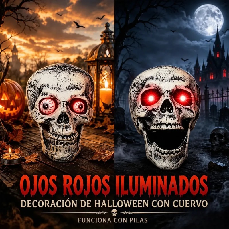 QZNICE - Decoración De Esqueleto De Halloween Para Jardín Con