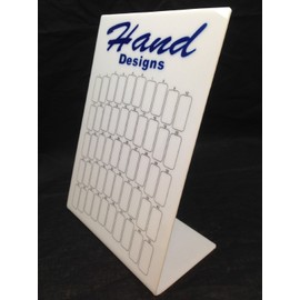 Professional Salon Quality Hand Designs - Blue - 50 Slot Nail Tips Display Board