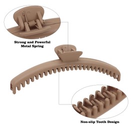 Hair Claw Clips for Women Girls 4Pcs Hold Everything Claw Clip Big Hair Clips for Thick and Thin Hair Claw Clip Pack Strong Hair Clips for Styling Hair Claws Accessories Small Gifts for Women