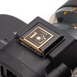 Sunny Camera Pattern Camera Metal Hot Shoe Cover for Sony A1 A7C A7CR A7CII A7R A7M2 A7M3 A6700 A6600 A6500 (Copper Alloy-for Sony)