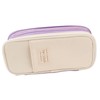 Large Pen Bag Simple Style Canvas Mesh Pockets Pen Slots