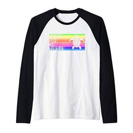 Save The Turtles Raglan Baseball Tee