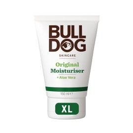Bulldog Skincare Original, Crema Idratante Uomo, Lozione Viso Idratante A Rapido Assorbimento, Non Unge, Vegan, Fragranza Naturale, Per Uso Quotidiano, Formato XL, 150 ml