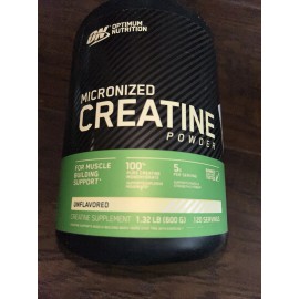 Optimum Nutrition Micronized Creatine Powder, Unflavored, 1.32 lb (600 g)
