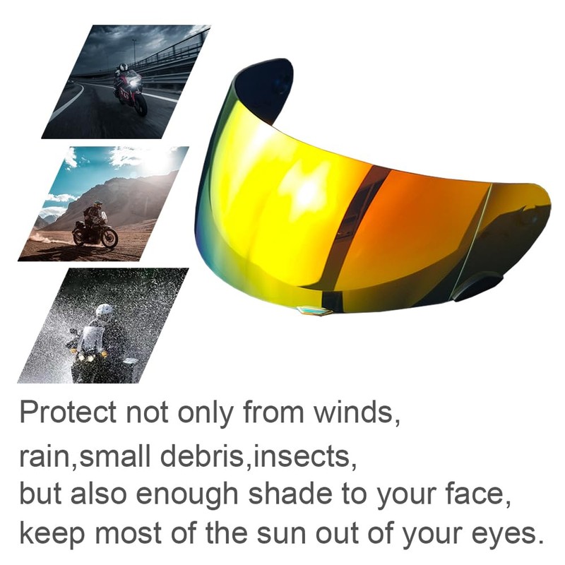 Qualifier Helmet Visor for Bell Star/Vortex/RS-1/RS-2/Revolver/Qualifier DLX,Click Release Shield Uv