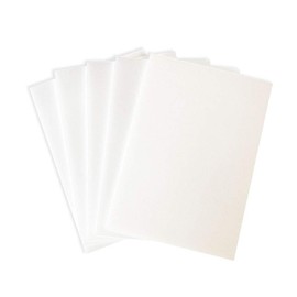 MAGONOTE 0.2 inch (5 mm) Thick Domestic Styrene Board End Material (A4/10 Piece Set, White [Hard Material]