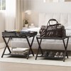 Smart FENDEE 2 Pack Luggage Rack, Folding Luggage Rack for