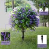 CAZZOVA Artificial Lavender Topiary Ball - Tree for Outdoors with