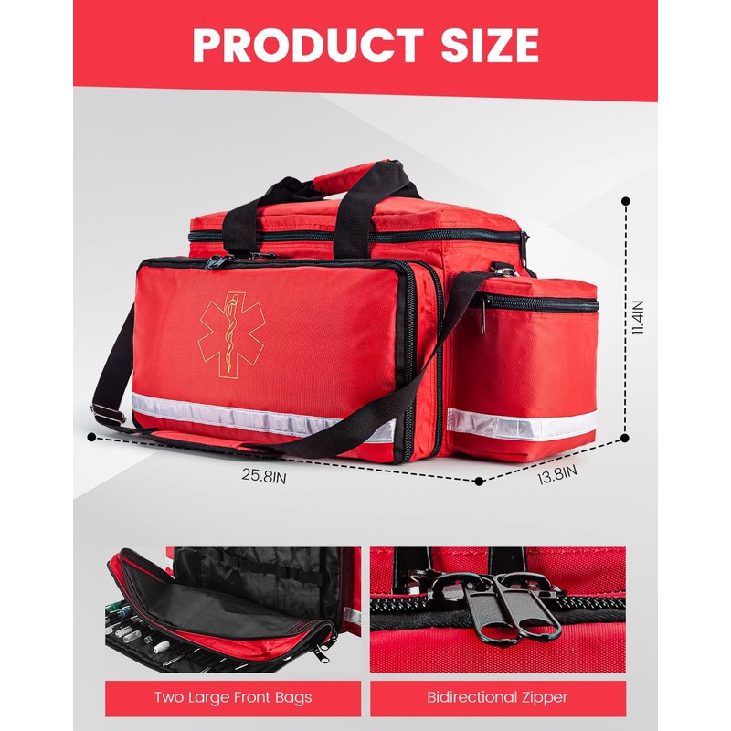 PTAHON Medical Bag - First Aid Bag Empty, EMT Bag