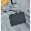 Real Leather Mens Bifold Wallet RFID Blocking Slim Minimalist Front