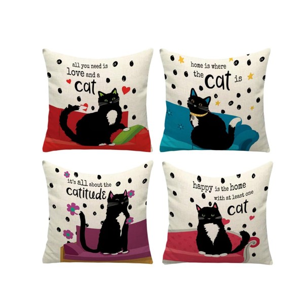 SCVBLJS Blue and purple Cushion Square Animal Throw Pillow Case