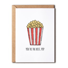 NTVShop You're The Best Card - Popcorn Card - Father's Day Cards - Funny Fathers Day Cards For Husband - Funny Birthday Card