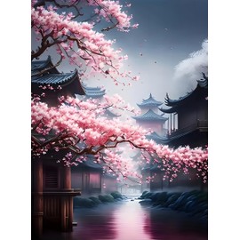 DPIDEA Landscape Diamond Painting Kits for Adults, Diamond Art DIY 5D Diamond Painting Kits Full Diamond Painting Art Kits for Home Decoration 30x40cm