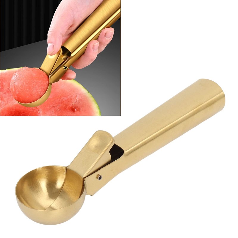 Ice Cream Scoop, Dishwasher Safe, Shockproof Stainless Steel Ice Cream