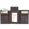 Juzar Tapal Collection RFID-Blocking Men’s Trifold Leather Wallet with Thumb