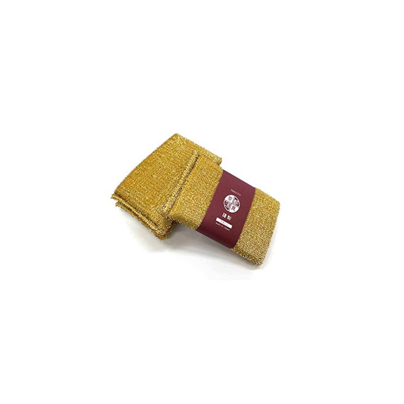 Kyoto Katsugu Antibacterial Kitchen Sponge, Gold, 3.5 x 5.7 x