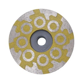 4" Flat Resin Filled Grinding Wheel, Diamond Cup Wheel with 5/8’’-11 Thread for Granite Marble Engineered Stone (Medium)