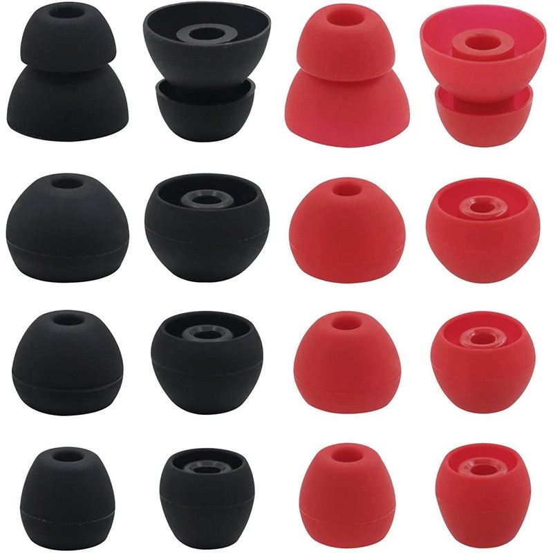 Rqker Ear Tips Compatible with Powerbeats High-Performance Earbuds, 8 Pairs