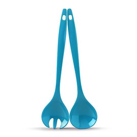 Zeal G205A Salad Servers, Aqua