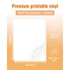 QYH Premium Printable Vinyl for Inkjet Printer-20 Glossy Sticker Paper