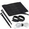 SOVYOULIVE Cable Strap, 100 Pcs Reusable Cable Ties, Adjustable Tie