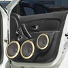 X AUTOHAUX 5'' Gold Tone Car Audio Speaker Cover Mesh