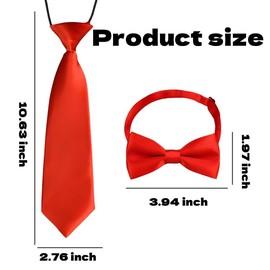 Xmas Christmas Bow Tie for Kids Boys Christmas Bowtie Pretied Tie for Girls Boys Fashion Cute Xmas Christmas Accessories for Boys Kids Necktie Red Bow Tie Set Children Kids Red Neck Tie Costume