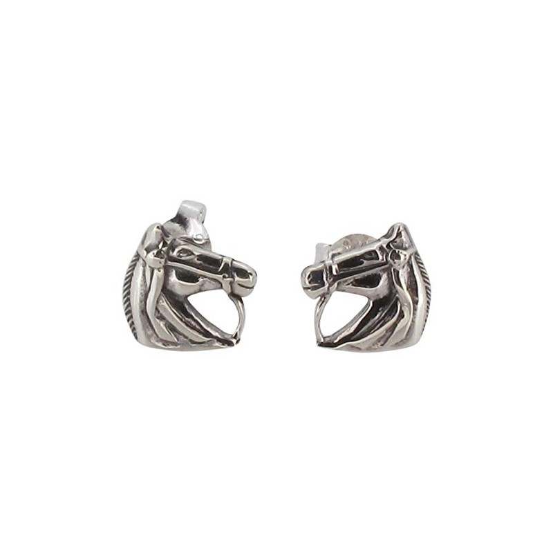 Touch Jewellery 925 Sterling Silver Horse Head Stud Earrings