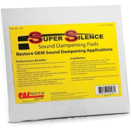 RBL Products -RBL-128- SOUND DAMPING SHEET 12" x 12" (6 pads per pack)