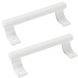 All Bright Door Handles Door Cabinet Sliding Door Pulls Drawer Entrance Door Cupboard Barn Set of 2 (White)