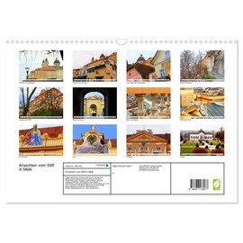 Ansichten vom Stift in Melk (Wandkalender 2025 DIN A3 quer), CALVENDO Monatskalender [Calendar] Ph, Ph