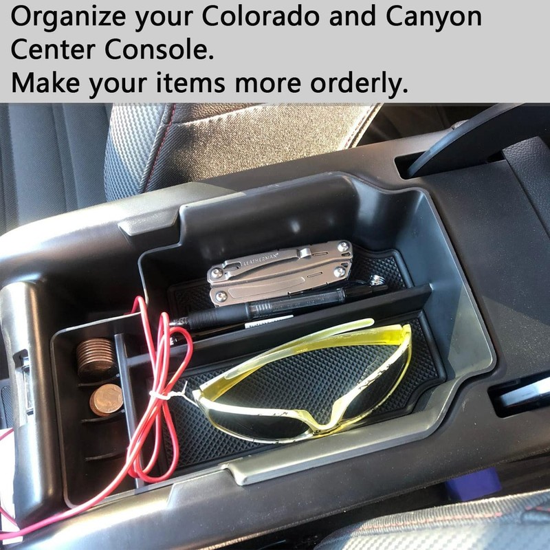 EDBETOS Center Console Organizer Tray Compatible with Chevy Colorado GMC