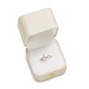 Woodten Small White Presentation Ring Gift Box Premium PU Leather