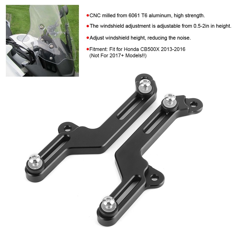 Motorcycle Windshield Windscreen Adjusters Bracket Kit Fit for Honda CB500X