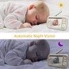 5in Baby Monitor with Camera and Audio Remote PTZ Night
