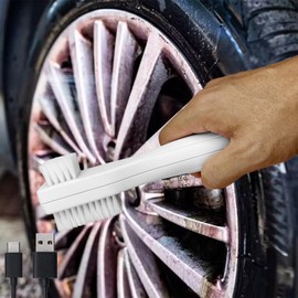 Electric Wheel Cleaner Brush Hub Cleaning Tool for Tire,Rim,Car Quick Surface Cleaning Polisher,Cordless,Rechargeable