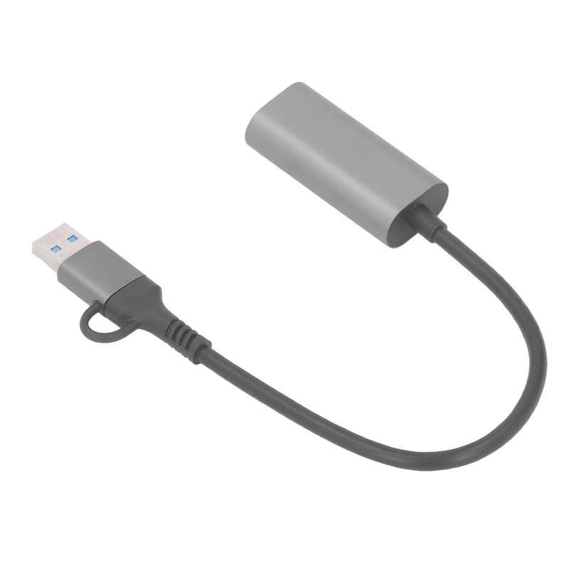 USB to Ethernet Adapter Type C RJ45 1000Mbps Aluminium Alloy