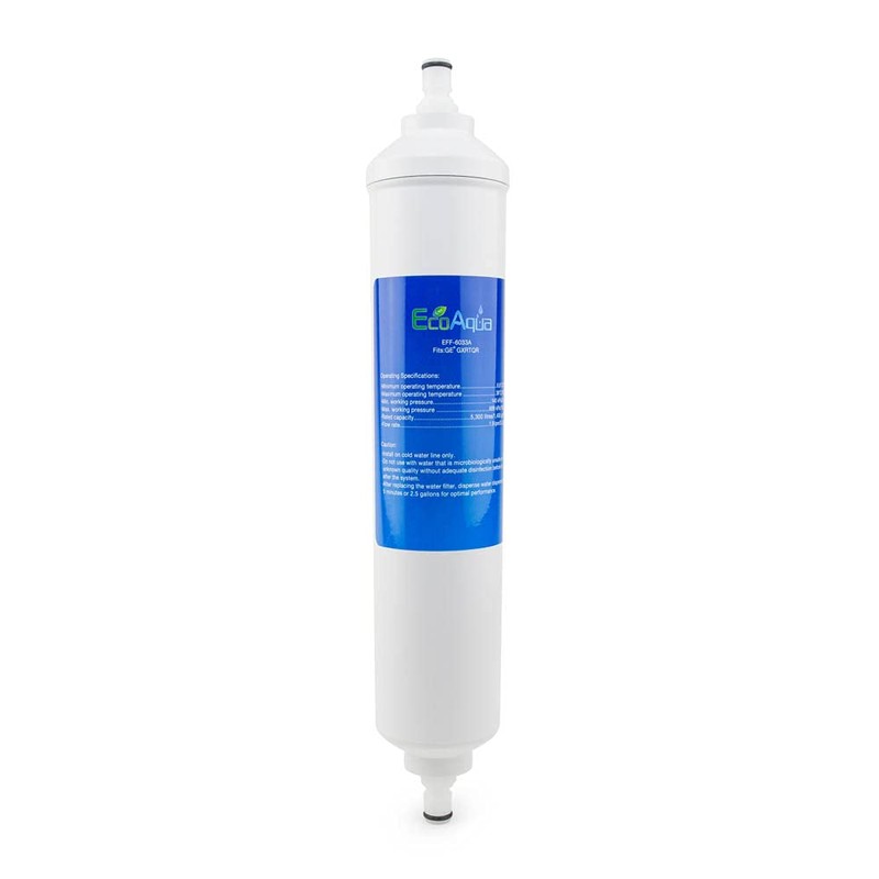 EcoAqua Replacement for GE GXRTQR Inline Filter, 2-Pack