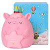 PHOCAS Unicorn Piggy Bank Unbreakable Cute Pink Pig Money Bank