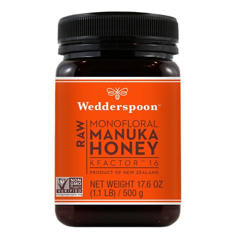 Wedderspoon Raw Monofloral Manuka Honey KFactor 16 - Size: 340g