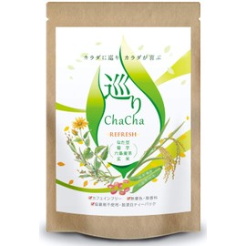 なたまめ茶 国産 菊芋 玄米茶 巡りChaCha ノンカフェイン ブレンドティー 40包